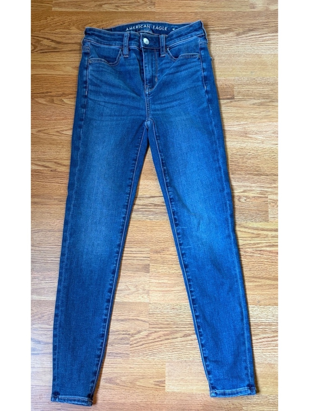 American Eagle Women's Blue Skinny Jeans Size 0 Short